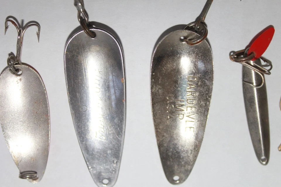 Lote Vintage de 8 Colheres de Pesca Iscas DARDEVLY, GYPSY KING, HOFSCHNEIDER - Imagem 4 de 4