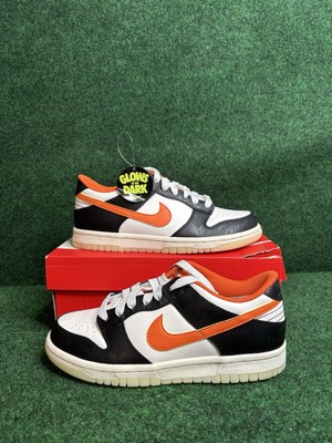Nike Dunk Low Retro PRM Halloween 2021 GS Black Sail Orange Youth Size 4.5y New