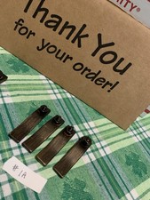 Antique Bronze Brown Curtain Rod Bracket Part Support Set Of 4