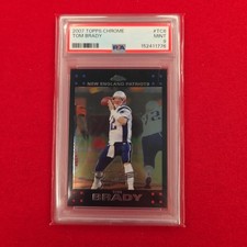 2007 Topps Chrome - Tom Brady #TC6 GOAT HOF PATRIOTS BUCCANEERS PSA