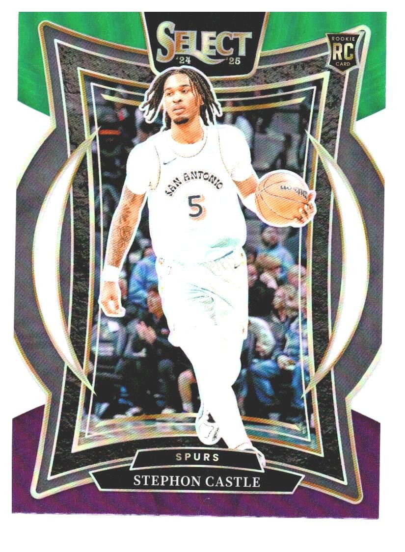 2024-25 Select Stephon Castle RC Green White Purple Prizm #72