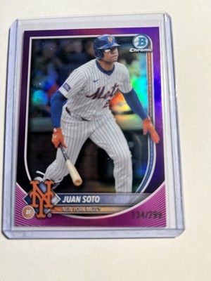 2025 Bowman Chrome Juan Soto Purple Geometric /250 #22 Mets 💜 134/250