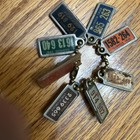Illinois DAV License Plate Keychain Odd Lot 1947,48,49,51,55,57,58,&1959-As Is — photo 2
