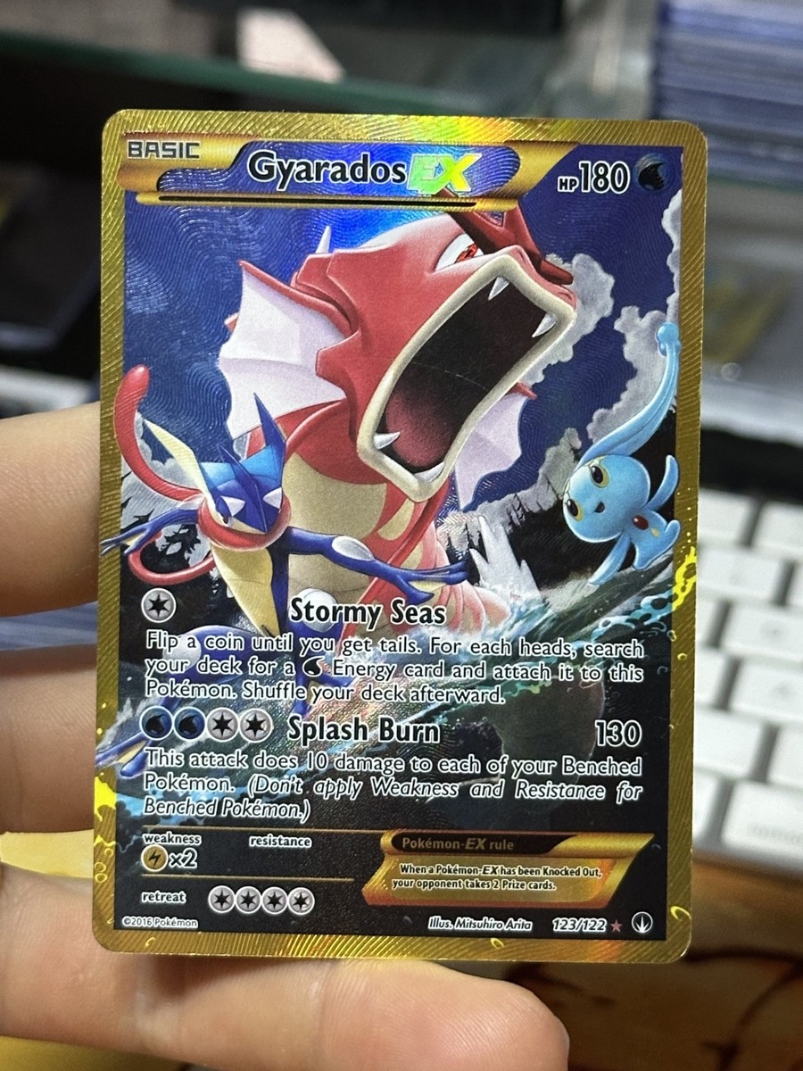 2 Gyarados EX 123/122 XY BREAKpoint 2016 Secret Rare SHINY Pokémon