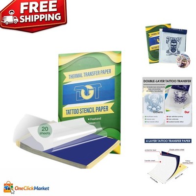 Lightweight A4 Tattoo Tracing Paper - 20 Sheets for Professionals & Beginners
