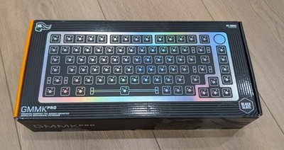 Glorious GMMK Pro Barebone 75% Wired Modular Mechanical Keyboard, Black Slate