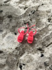 Vintage Mattel Barbie Doll Growing Up SKIPPER /Ginger ~ Hot PINK Sandals / SHOES