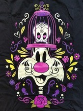 Sylvester & Tweety Shirt Dia de los Muertos L schwarz Looney Tunes
