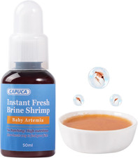 Instant Baby Brine Shrimp Fish Food - 50Ml No Hatch High Protein Fry Food with A