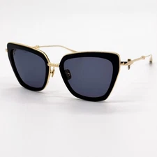 NEW VALENTINO SUNGLASSES VLS-165A BLACK/GOLD WOMEN EYEWEAR