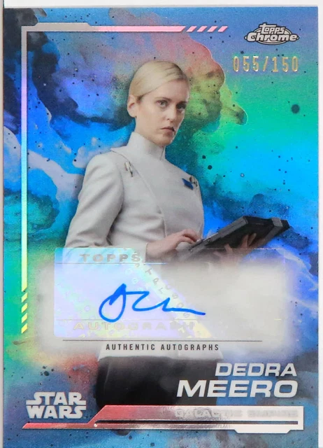 2024 Topps Chrome Star Wars Denise Gough as Dedra Meero /150 Blue Auto!!