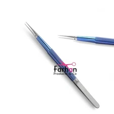 New Stille Titanium Micro Forceps 21cm Straight 0.4mm Tip Surgical Instruments