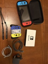 V1 unpatched Nintendo Switch HAC-001 Console Neon Blue Red Joy-Con