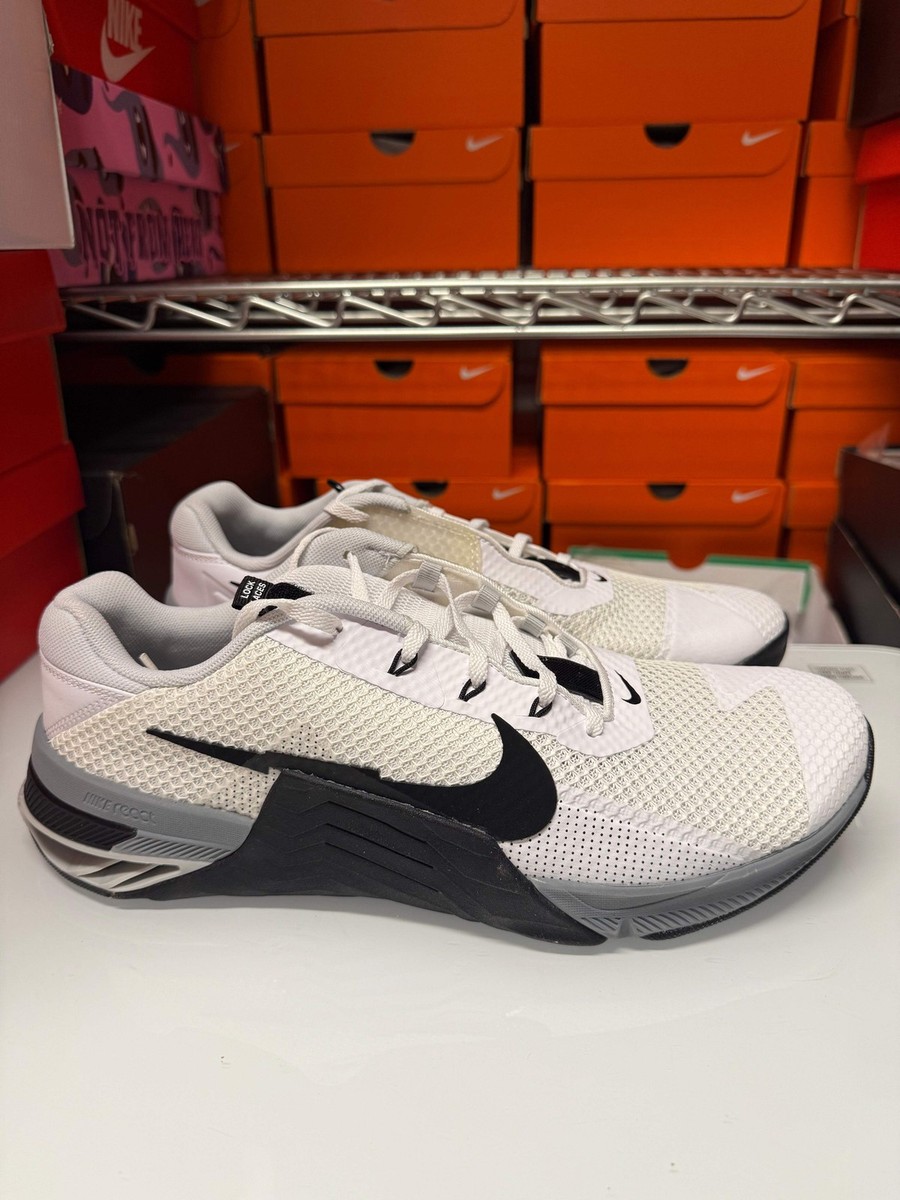 Nike Men's Metcon 7 Shoes White Black Grey CZ8281-100 | eBay
