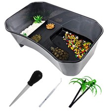 Plastic Turtle Tank Reptile Habitat Pet Terrariums Turtles Tank Aquarium Terr...