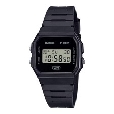 CASIO F91WB-1A F-91WB-1A BLACK DIGITAL WATCH