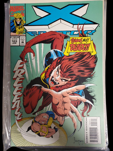 Marvel Comic, X Factor Free fall. Issue 103