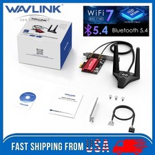 WAVLINK PCIe WiFi Card WiFi 6E 7 Intel AX210 BE200 Network Card BT5.3/4 Tri-Band