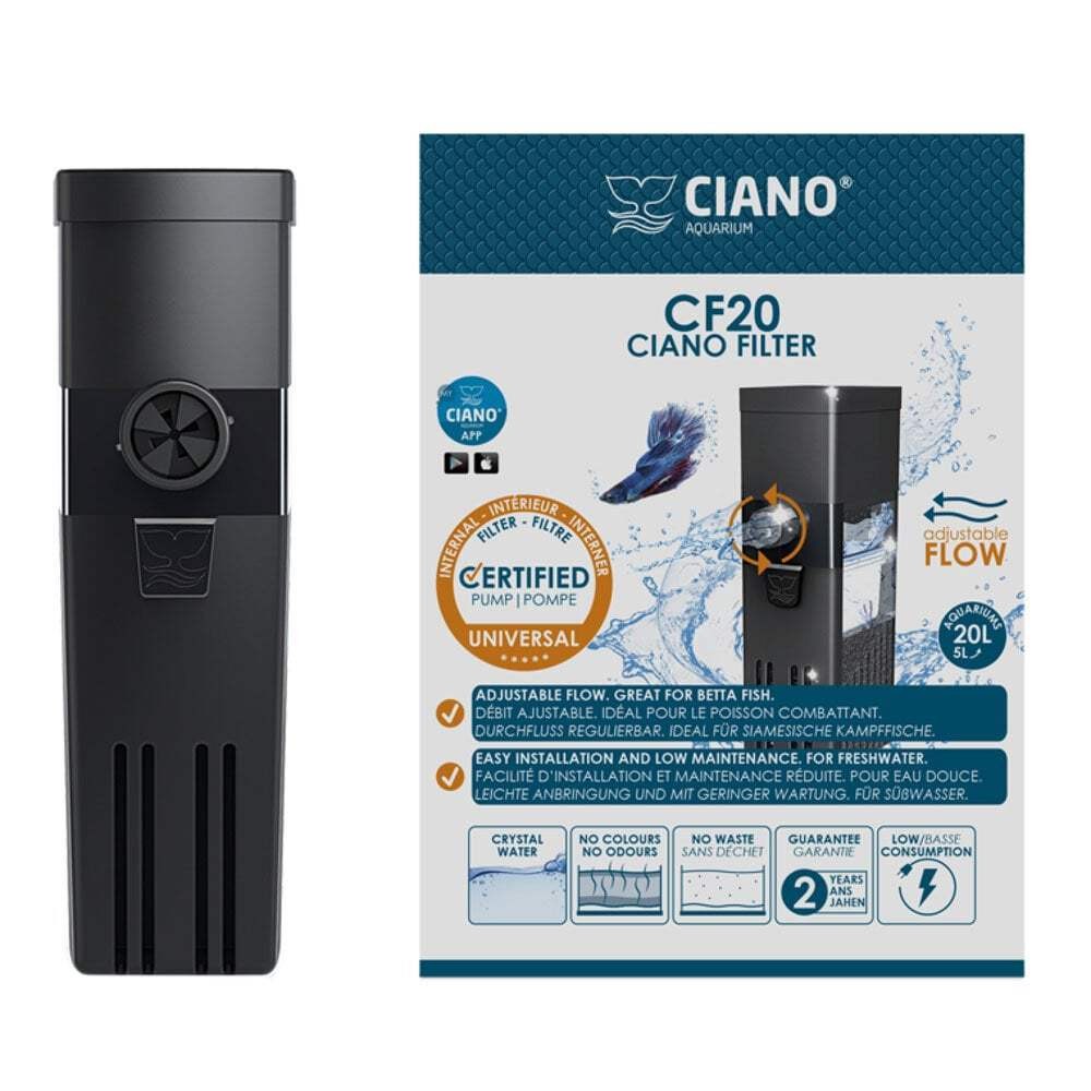 Ciano CF20 Internal Aquarium Fish Tank Power Filter