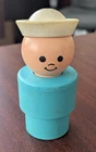 Vintage 1974 Fisher Price Jumbo Little People Sailor Toy