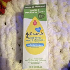 Johnson's Head-to-Toe Wash  Shampoo Refill 33.8 fl oz 1000 ml MPN 785130