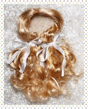 1/6 BJD Balljointed Doll 6/7 Soft Blonde Gold Curly Wig YoSD Synthetic Mohair