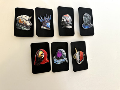 Destiny 2 Armory Series 4 Helmet - Pins only - RETIRED 2020 no emblem