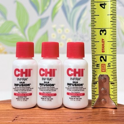 CHI Silk Infusion For Hair And Skin LOT OF 3 - 0.5 oz Each Travel Mini Size