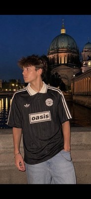 Oasis adidas Originals live '25 Trikot Shirt / Oasis Schwarz/Beige
