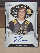 2016 JACOB EASON LEAF US ARMY AUTOGRAPHED AUTO ROOKIE CARD RC #ATA-JEI COLTS. rookie card picture