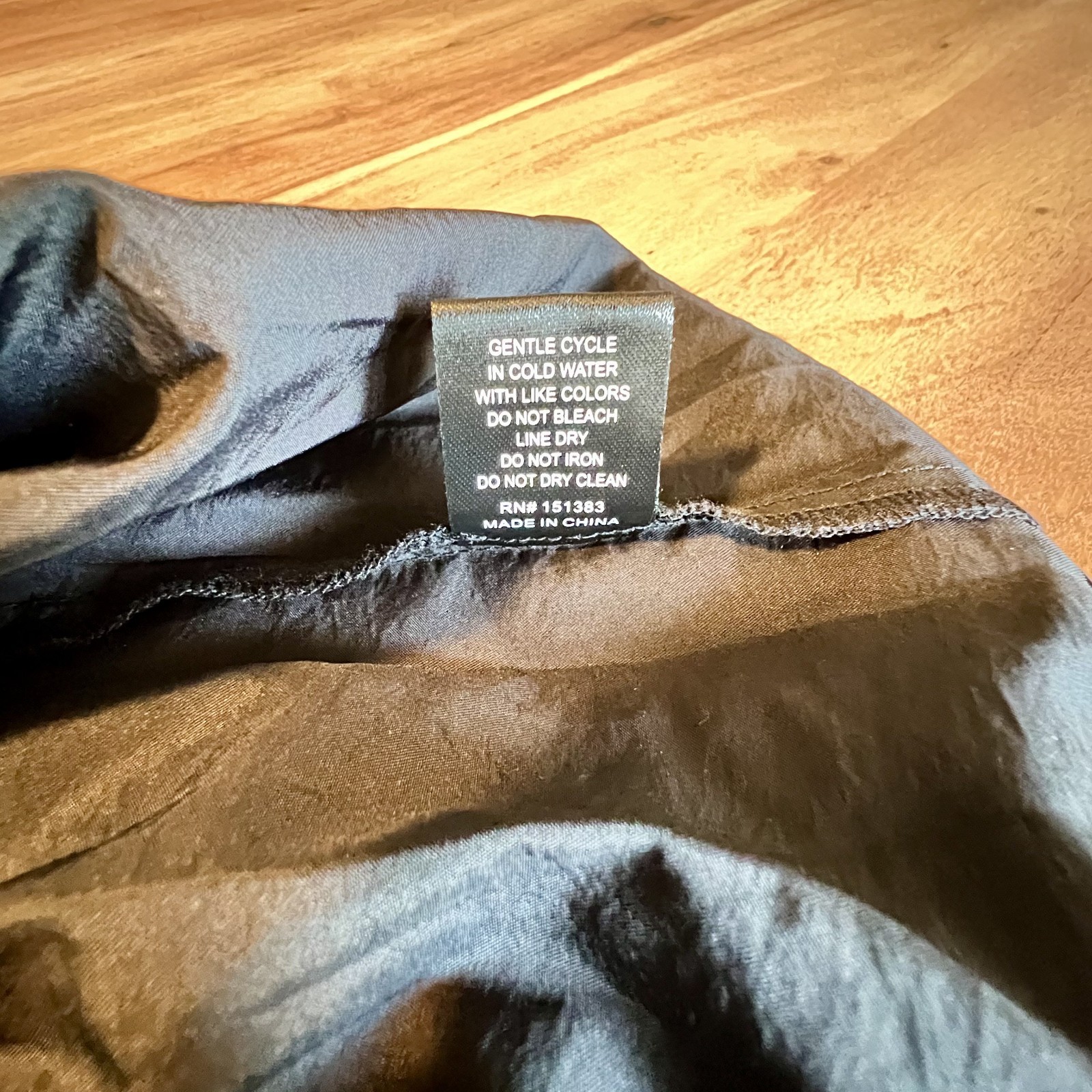 Current Air Black Button Down Pleated Top Sz L Pr… - image 8