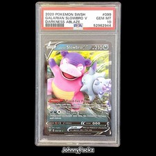 Galarian Slowbro V 099/189 - 2020 Darkness Ablaze Holo - Pokemon Card - PSA 10