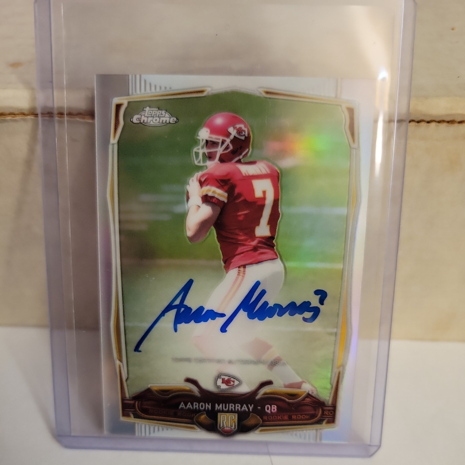 Aaron Murray Topps Chrome Mini #129 Autograph