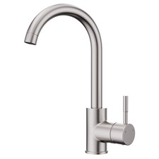 Bar Sink Faucet Single Hole Brushed Nickel Modern Wet Small for Kitchen Farmh...