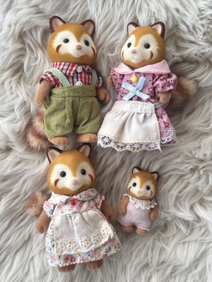 Sylvanian Families Red Panda Family Retired Calico Critter Rare
