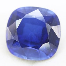 Certified 5.70 Ct Natural Benitoite Loose Gemstones Cushion Brilliant Clarity