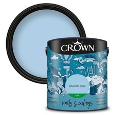 Crown Emulsion Silk Paint Assorted Colours Walls & Ceiling 2.5L All Colours