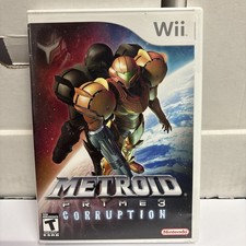 Metroid Prime 3 Corruption Nintendo Wii Complete w/ Manual 