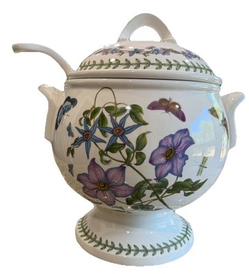 Portmeirion Botanic Garden Passion Flower Soup Tureen and Ladle