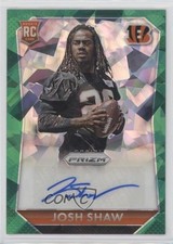 2015 Panini Prizm Rookie Signatures Green Crystal 71/75 Josh Shaw Auto 0c6