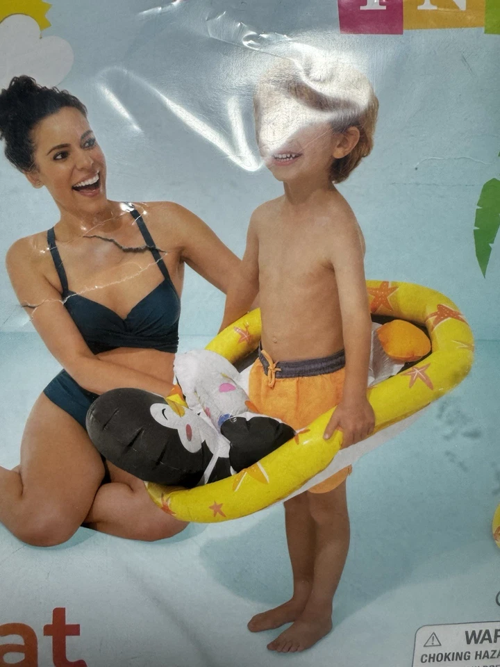 Intex Inflatable See Me Sit Pool Ride Penguin Float Age 3-4 Weight to 50 Lb - Image 3 of 4
