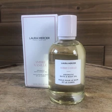 Laura Mercier Ambre Vanille Aromatic Bath & Body Oil 3.3oz New with box