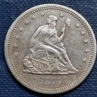 1875 S Seated Liberty Quarter 25c High Grade AU #93643
