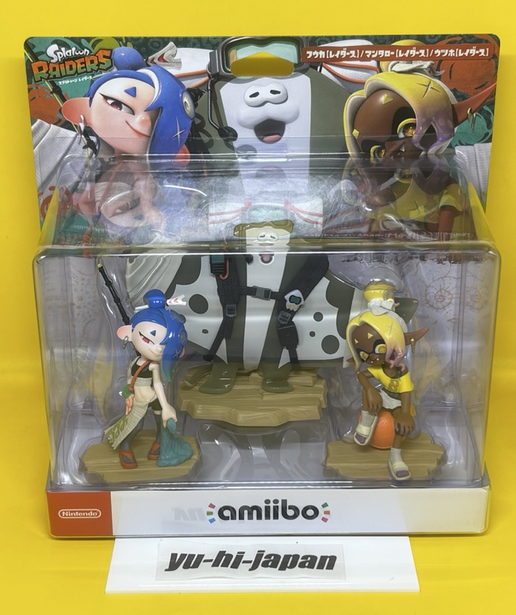 amiibo Deep Cut Raiders Set of 3 Splatoon Series Frye Shiver Big