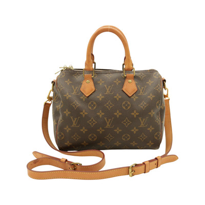 Auth Louis Vuitton M41528 Speedy Bandoulière 25 Brown Monogram Serial CT1169