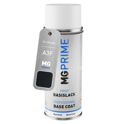 Autolack Spraydose für Mazda A3F Brilliant Black Clearcoat Brillantschwarz