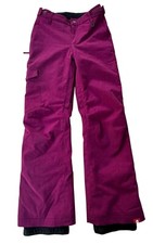 Roxy Girl s Dry Flight Ski Snowboarding Snow Pants Magenta Youth Sz XL 14 110