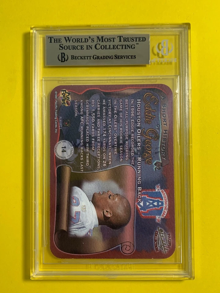 1997 Pacific Philadelphia Photoengravings #14 Eddie George BGS 9.5 GEM MINT - Image 4 of 4