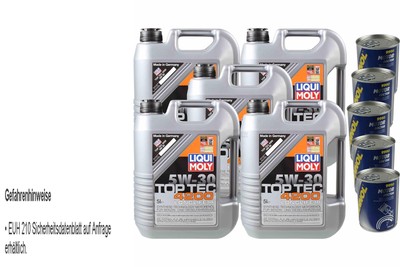 25L Motoröl Liqui Moly Top Tec 4200 5W-30 5xMotor Doctor
