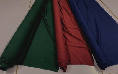 COMBED POLY/COTTON INTERLOCK FABRIC : CHOICE OF 3 COLOURS  : #LF-4